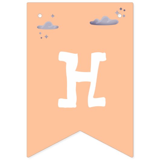 Spooky Halloween kostuum Verjaardag bunting banner (Tweede vlag)