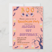 Spooky Halloween Kostuum Verjaardagsfeestuitnodigi Kaart (Voorkant)