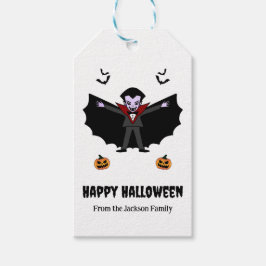 Spooky Halloween Kostuumfeest Dracula Vampire Cadeaulabel