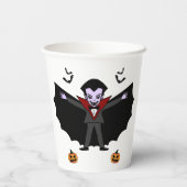 Spooky Halloween Kostuumfeest Dracula Vampire Papieren Bekers (Achterkant)