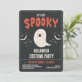 Spooky Halloween kostuumfeest Kaart (Staand voorkant)
