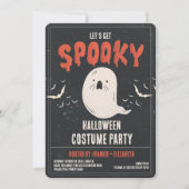 Spooky Halloween kostuumfeest Kaart (Voorkant)