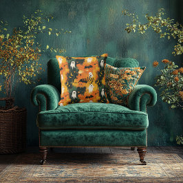 Spooky Halloween kussen met geesten, vleermuizen e