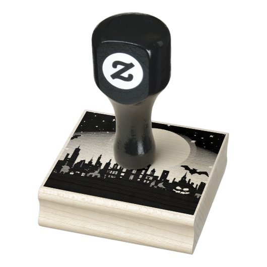 Spooky Halloween Landscape Ink Stamp Rubberstempel (Stempel)