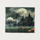 Spooky Halloween Landscapes Wandkleed (Voorkant (horizontaal))