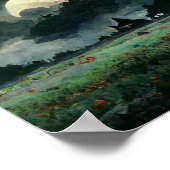 Spooky Halloween Landschap Poster (Hoek)