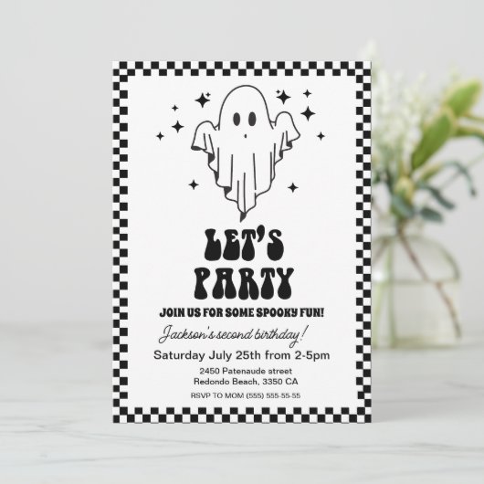 Spooky Halloween Laten we feesten op elke leeftijd Kaart (Staand voorkant)