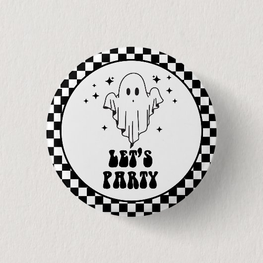 Spooky Halloween Laten we feesten Ronde Button 3,2 Cm (Voorkant)