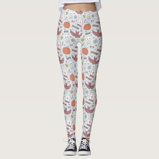 Spooky Halloween Leggings (Voorkant)
