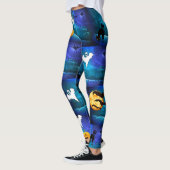 Spooky Halloween Leggings Bats Running Pants (Links)