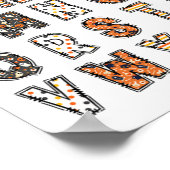 Spooky Halloween leraar alfabet Poster (Hoek)
