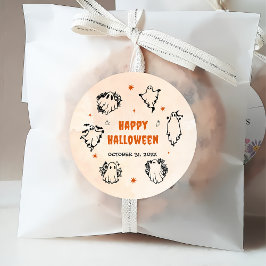 Spooky Halloween Leuke Ghost Bedankjes Labels