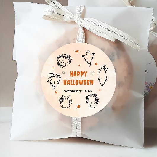 Spooky Halloween Leuke Ghost Bedankjes Labels