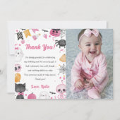 Spooky Halloween Leuke Ghost Dank je Kaart Foto (Voorkant)