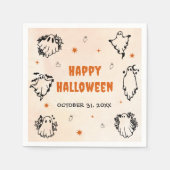 Spooky Halloween Leuke Ghost Servet (Voorkant)