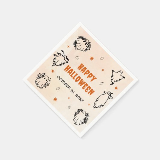 Spooky Halloween Leuke Ghost Servet (Hoek)