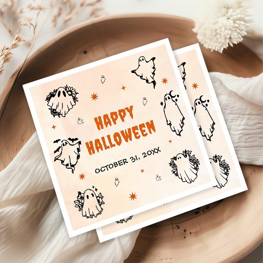 Spooky Halloween Leuke Ghost Servet