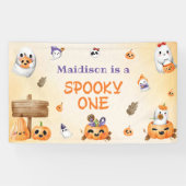 Spooky Halloween Leuke Ghost Spandoek (Horizontaal)