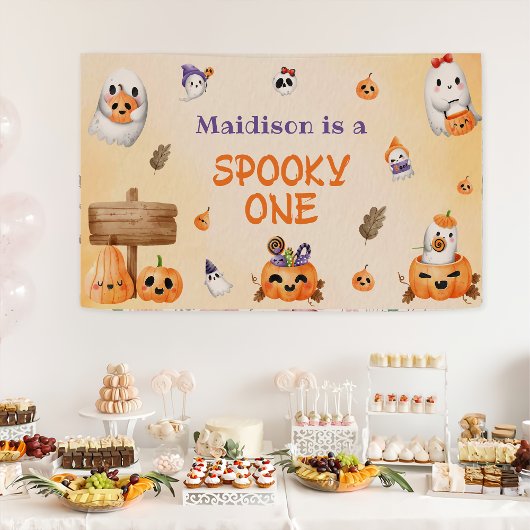 Spooky Halloween Leuke Ghost Spandoek