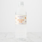 Spooky Halloween Leuke Ghost Waterfles Etiket (Voorkant)