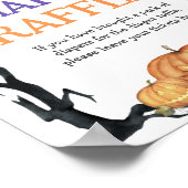 Spooky Halloween Luier Raffle Teken Waterverf Poster (Hoek)