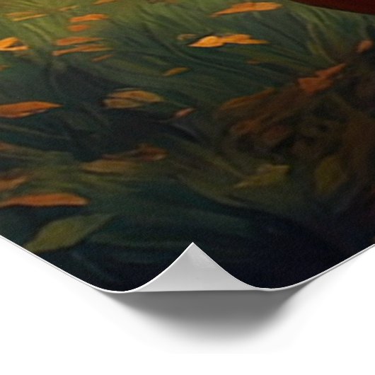 Spooky Halloween Mansion Poster (Hoek)