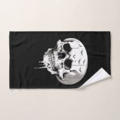 Spooky Halloween Melting Cranium With Bat Imagery  Bad Handdoek (Handdoek)