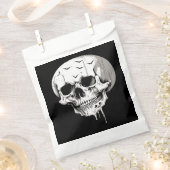Spooky Halloween Melting Cranium With Bat Imagery  Bedankzakje (Geknipt)