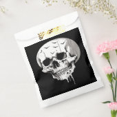 Spooky Halloween Melting Cranium With Bat Imagery  Bedankzakje (Gezegeld)
