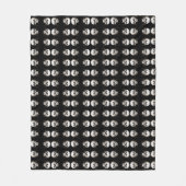 Spooky Halloween Melting Cranium With Bat Imagery  Fleece Deken (Voorkant)