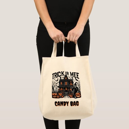Spooky Halloween met geesten en pompoenen! Tote Bag (Voorkant (product))