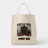 Spooky Halloween met geesten en pompoenen! Tote Bag (Achterkant)
