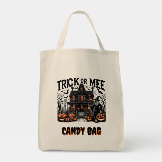 Spooky Halloween met geesten en pompoenen! Tote Bag (Achterkant)