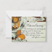 spooky Halloween  met toevoeging van tekst Notitiekaartje (Voorkant)