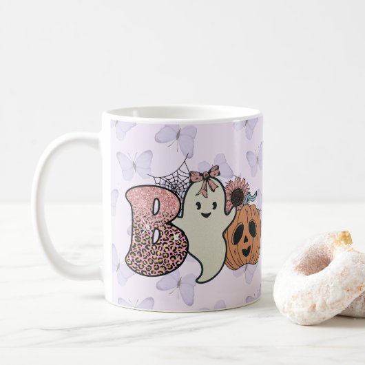 Spooky Halloween mok (Met donut)