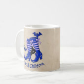 Spooky Halloween Mok: Ik ruik kinderen Koffiemok (Voorkant links)