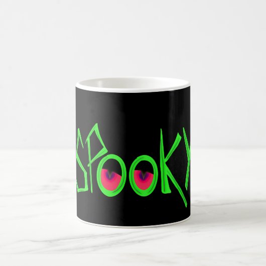 Spooky Halloween Mok met gloeiende ogen (Center)