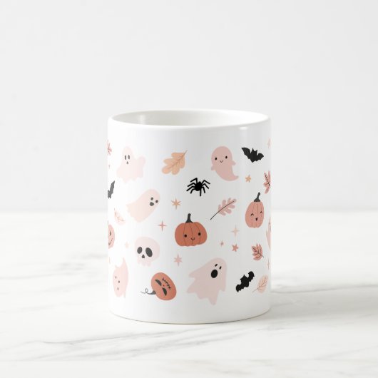 Spooky Halloween Mok – Pompoen, Ghost & Witch Coff (Center)