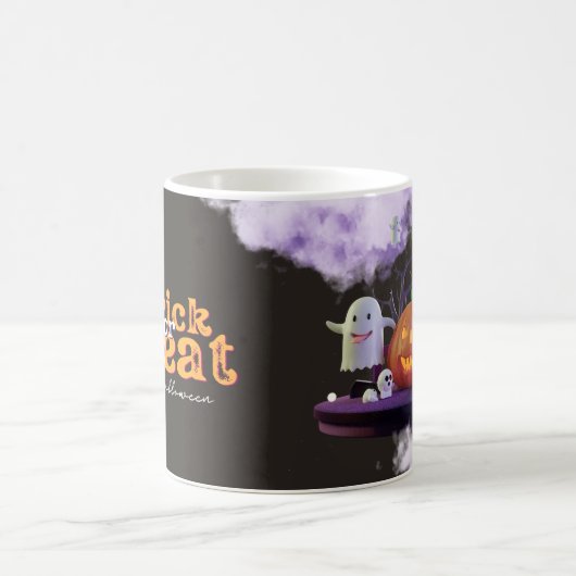 Spooky Halloween Mok – Pompoen, Ghost & Witch Coff (Center)