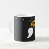 Spooky Halloween Mok – Pompoen, Ghost & Witch Coff (Voorkant links)