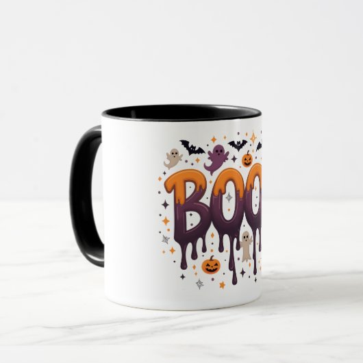 Spooky Halloween Mok - Schattige en leuk ontwerp (Voorkant links)