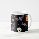 Spooky Halloween Mok - Schattigee geesten, pompoen (Voorkant rechts)