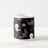 Spooky Halloween Mok - Schattigee geesten, pompoen (Center)