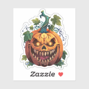 Spooky Halloween Monster Sticker