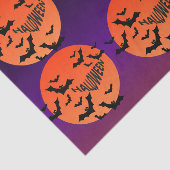 Spooky Halloween Moon & Bats Tissue Paper Tissuepapier (Detail)