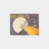  Spooky Halloween Moon en Pumpkin bij nacht Post-it® Notes (Voorkant)
