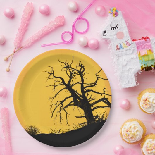 Spooky Halloween Moon Paper Bord (Feest)