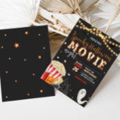 Spooky Halloween Movie Night Party Kaart