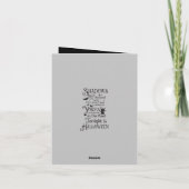 Spooky Halloween nacht toevoegen sentiment Kaart (Achterkant)