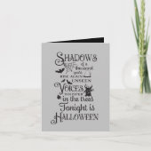 Spooky Halloween nacht toevoegen sentiment Kaart (Voorkant)